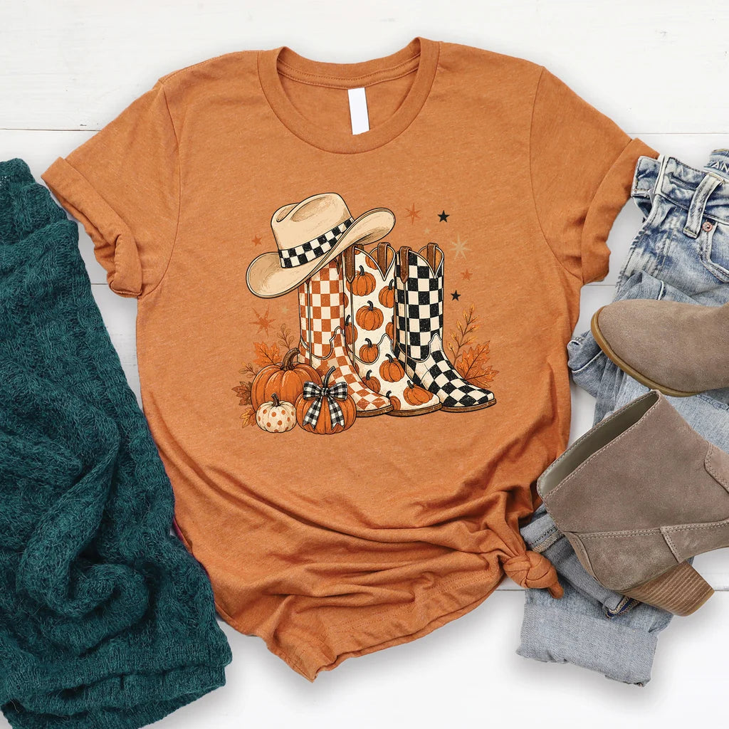 Fall Boots Country Girls Style Tee