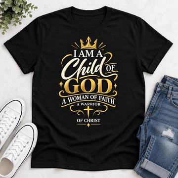 I'm A Child Of God A Woman Of Faith A Warrior Of Christ , Gift For Christian | 2D Unisex T-shirt