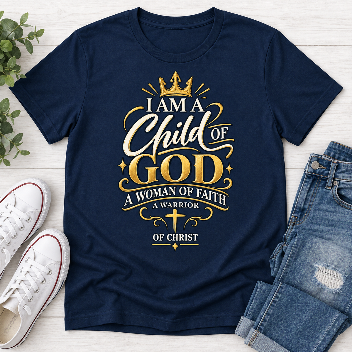 I'm A Child Of God A Woman Of Faith A Warrior Of Christ , Gift For Christian | 2D Unisex T-shirt