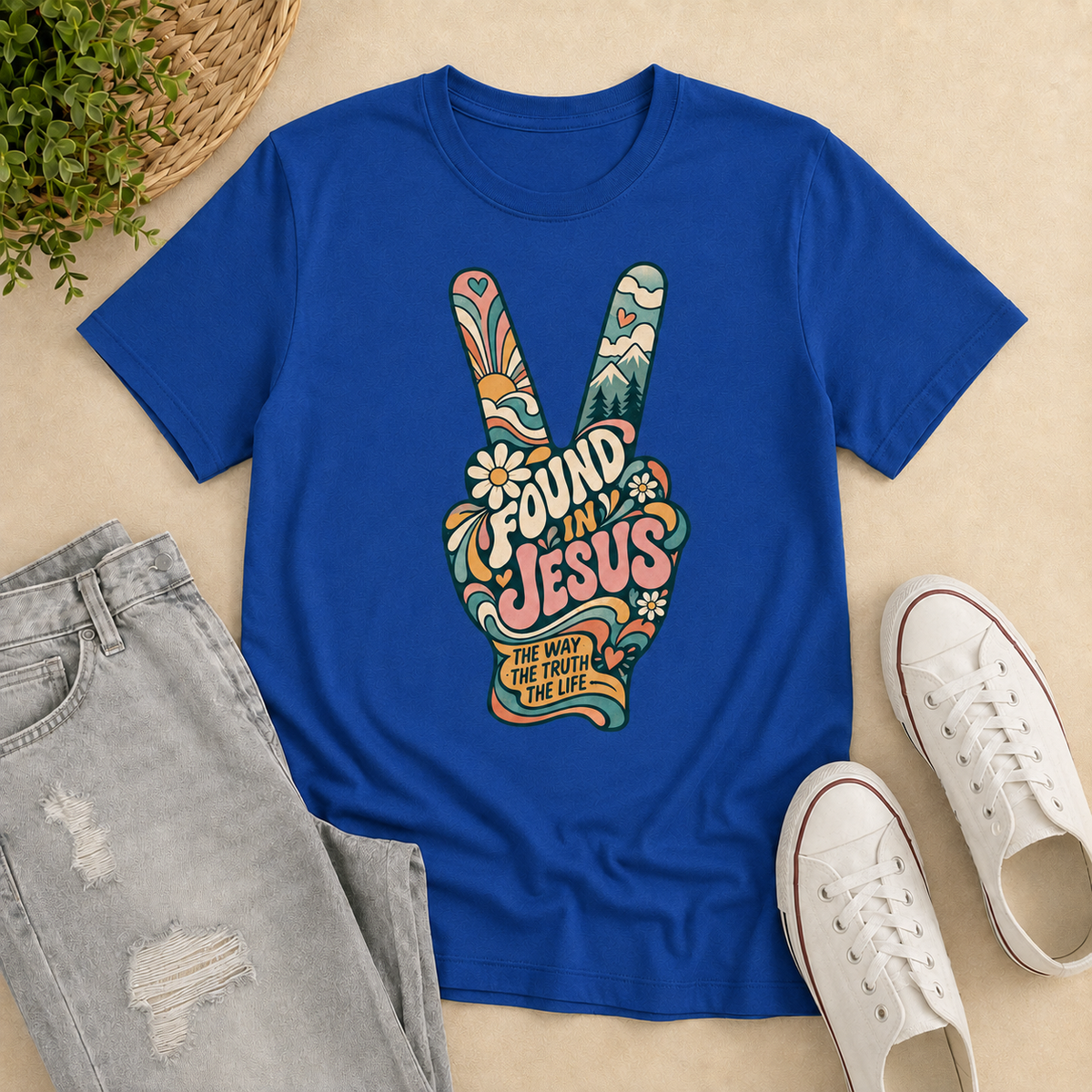 Found In Jesus, Gift For Christian | 2D Unisex T-shirt